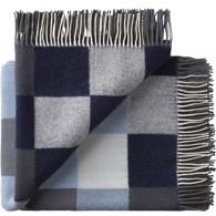 Silkeborg Uldspinderi plaid - Plain Beat Muted Blues