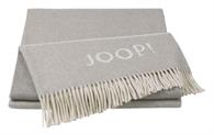 Biederlack plaid - JOOP! Core Silver/sand