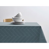 Södahl Damask dug - Tiles 140 x 220 cm Atlantic