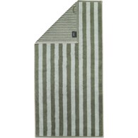 Cawö Håndklæde - Reverse Strib 50 x 100 cm Eukalyptus