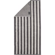 Cawö Badehåndklæde - Reverse Strib 70 x 140 cm Antracit