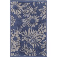Cawö Gæstehåndklæde - Two Tone Edition Floral 30 x 50 cm Nightblue