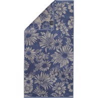 Cawö Håndklæde Serie - Two Tone Edition Floral Nightblue