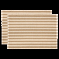 Södahl dækkeserviet - Statement Stripe Beige - 2-pak