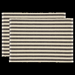 Södahl dækkeserviet - Statement Stripe Ash - 2-pak