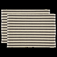 Södahl dækkeserviet - Statement Stripe Ash - 2-pak