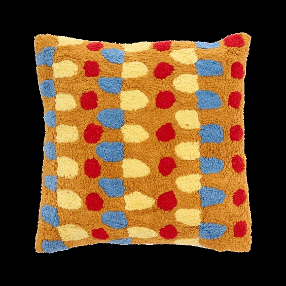 Villa Collection pude - Styles 45 x 45 cm Amber/Rød/Blå/Gul