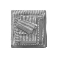 Marc O'Polo håndklæde - Timeless Tone Stripe Grey/white