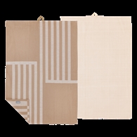 Södahl Viskestykke - Reflection Warm Taupe - 2-pak