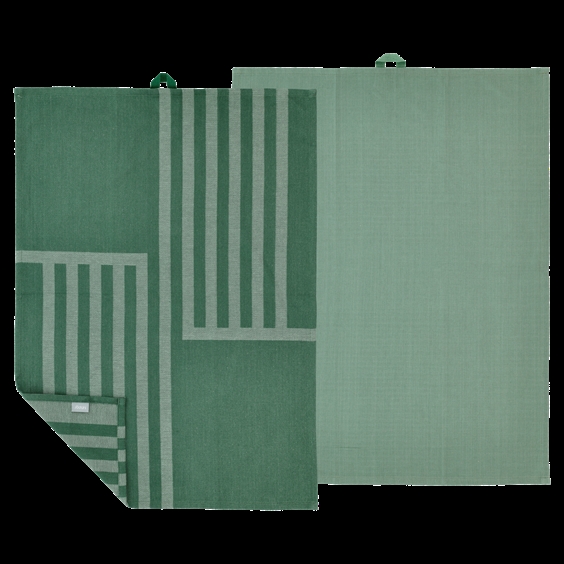 Södahl Viskestykke - Reflection Pine Green - 2-pak