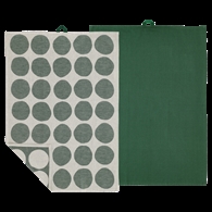 Södahl Viskestykke - Bubbles Pine Green - 2-pak