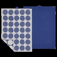 Södahl Viskestykke - Bubbles Royal Blue - 2-pak