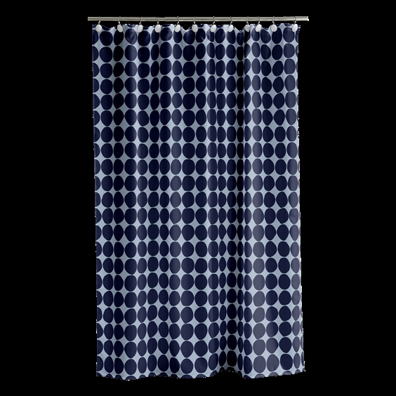 Södahl Badeforhæng - Bubbles Linen Blue