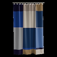 Södahl Badeforhæng - Colour Block 180 x 200 Blue