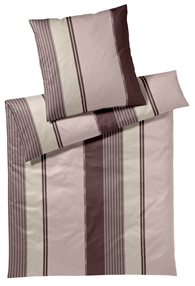 JOOP! Sengetøj - Herringbone Stripes 140 x 220 cm Rose