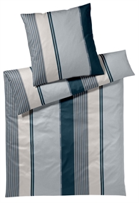 JOOP! Sengetøj - Herringbone Stripes 140 x 220 cm Ocean
