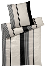JOOP! Sengetøj - Herringbone Stripes 140 x 220 cm Black