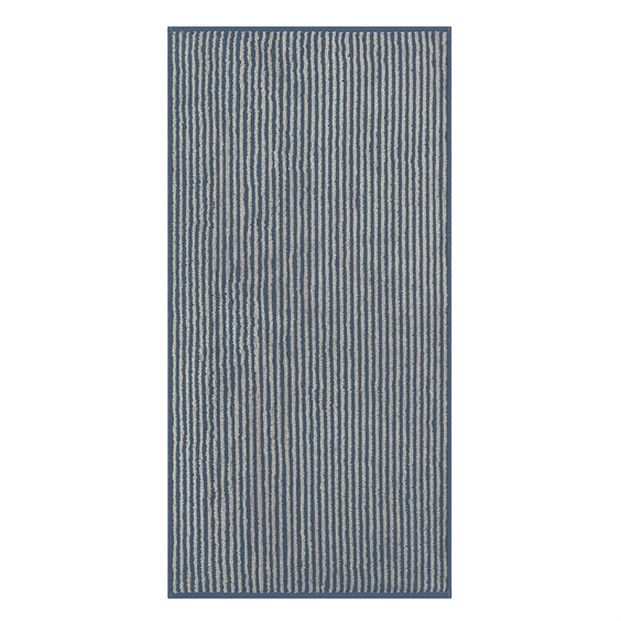 Cawö Håndklæde Serie - Luxury Two Tone Stripes Nachtblau