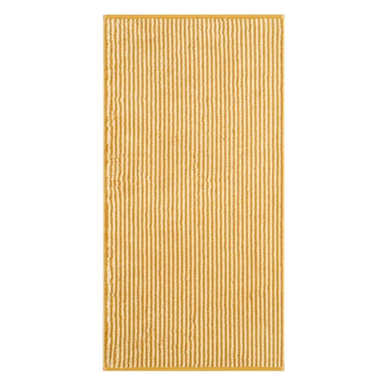 Cawö Håndklæde Serie - Luxury Two Tone Stripes Gold