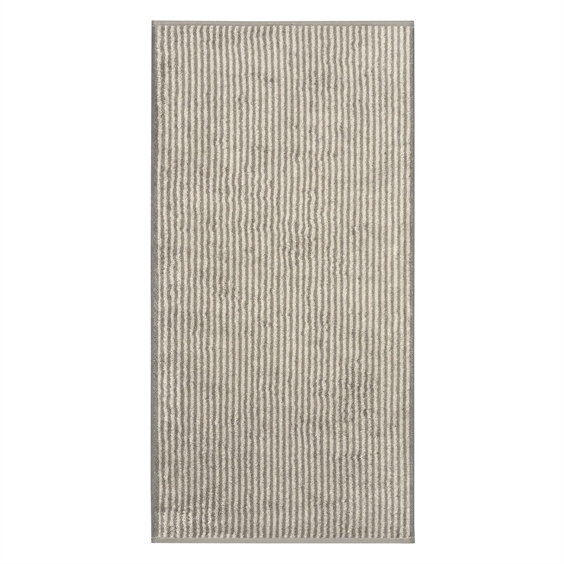 Cawö Håndklæde Serie - Luxury Two Tone Stripes Graphit