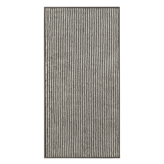 Cawö Håndklæde Serie - Luxury Two Tone Stripes Basalt