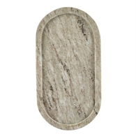 Cozy Living Copenhagen - Marble 15 x 28 cm Oval Bakke Beige