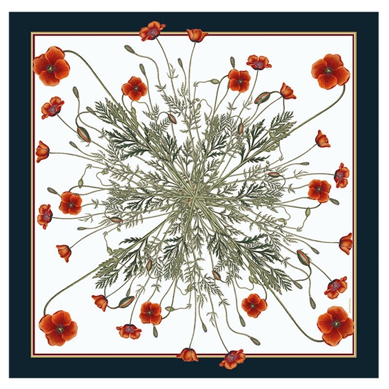 Koustrup & Co. - Silketørkæde 50 cm Poppy