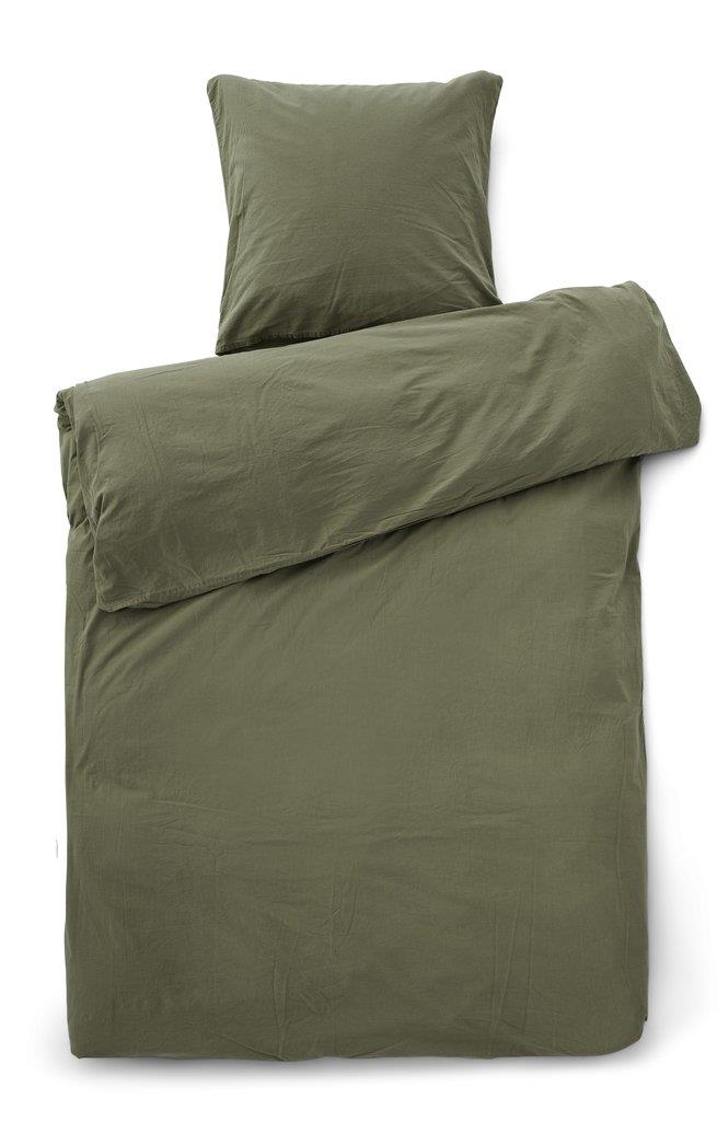 Køb stenvasket sengetøj Grøn her