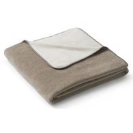 Biederlack plaid - Duo Melange Sand/natur