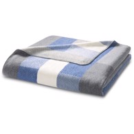 Biederlack plaid - Interlocked Blue