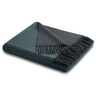 Biederlack plaid - Kashmir Petrol/antracit