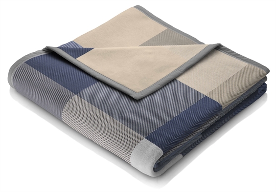 Biederlack plaid - Modern Classic Blue Woven