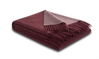 Biederlack plaid - Kashmir Bordeaux/parfait