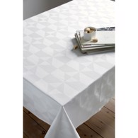 Compliments Damask dug - Wind 140 x 220 cm Hvid