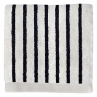 Mette Ditmer Vaskeklud smal stribet - Boudoir 30 x 30 cm Black/off-white