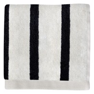 Mette Ditmer Vaskeklud bred stribet - Boudoir 30 x 30 cm Black/off-white