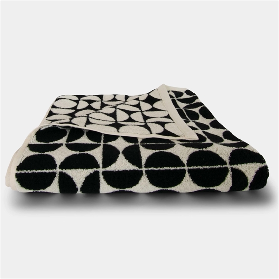 Homehagen Badehåndklæde - Geo 70 x 140 cm Black