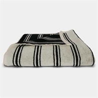 Homehagen Badehåndklæde - Retro 70 x 140 cm Black