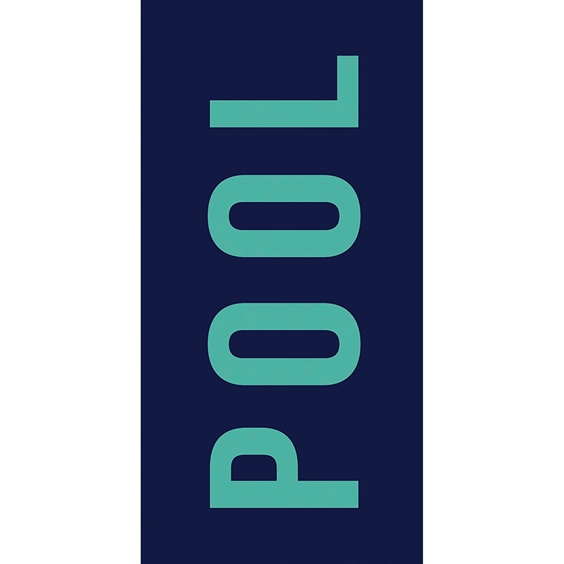 Cawö Strandhåndklæde - Pool 80 x 180 cm Aqua