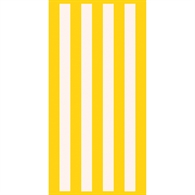 Cawö Strandhåndklæde - Stripes 80 x 180 cm Yellow