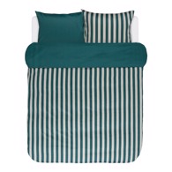 Marc O'Polo Sengetøj - Classic Stripe Pine Green