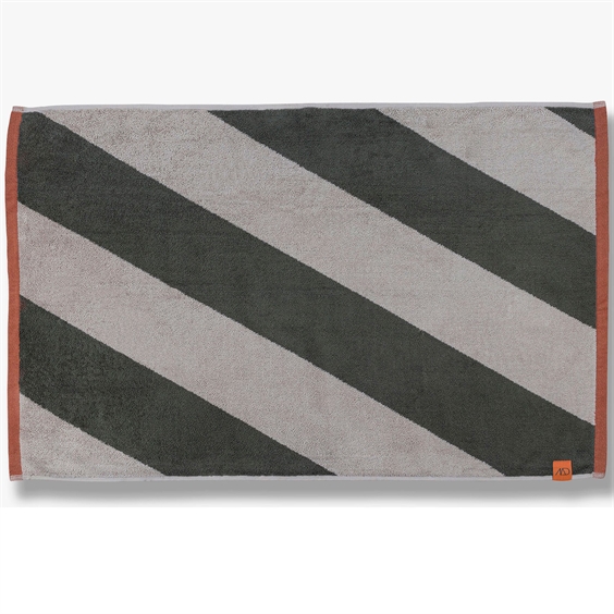 Mette Ditmer Bademåtte - Diagonal 50 x 80 cm Dark Olive