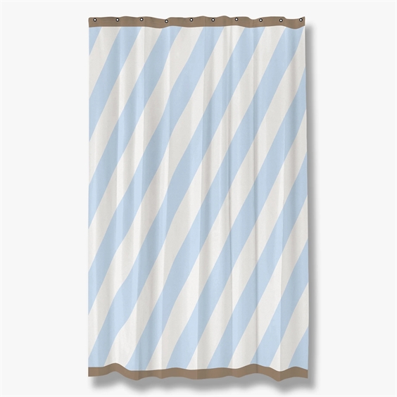 Mette Ditmer Badeforhæng - Diagonal Light Blue