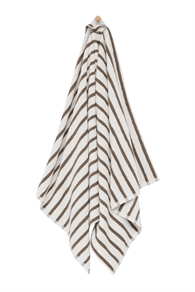 Høie of Scandinavia Badehåndklæde - Everyday Stripe 70 x 140 cm Beige