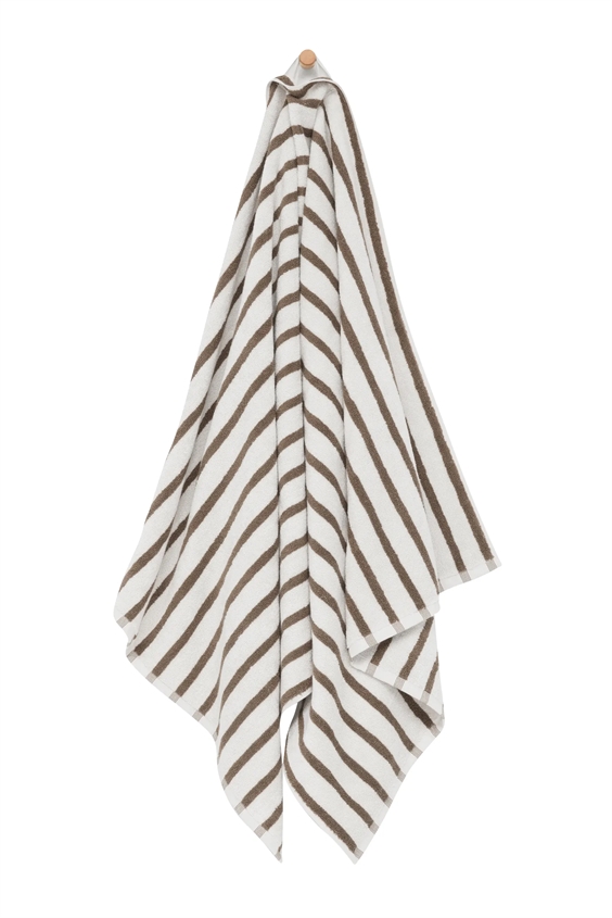 Høie of Scandinavia Håndklæde - Everyday Stripe 50 x 90 cm Beige
