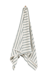 Høie of Scandinavia Badehåndklæde - Everyday Stripe 70 x 140 cm Aqua