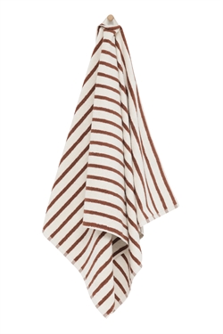 Høie of Scandinavia Håndklæde - Everyday Stripe 50 x 90 cm Terracotta