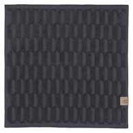 Mette Ditmer Vaskeklud - Geo 30 x30 cm Anthracite - 3-pak