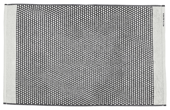 Mette Ditmer Bademåtte - Grid 50 x 80 cm Black/Off White