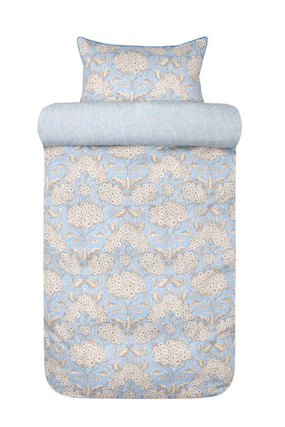 Høie of Scandinavia sengetøj - Karette 140 x 200 cm Dusty Blue